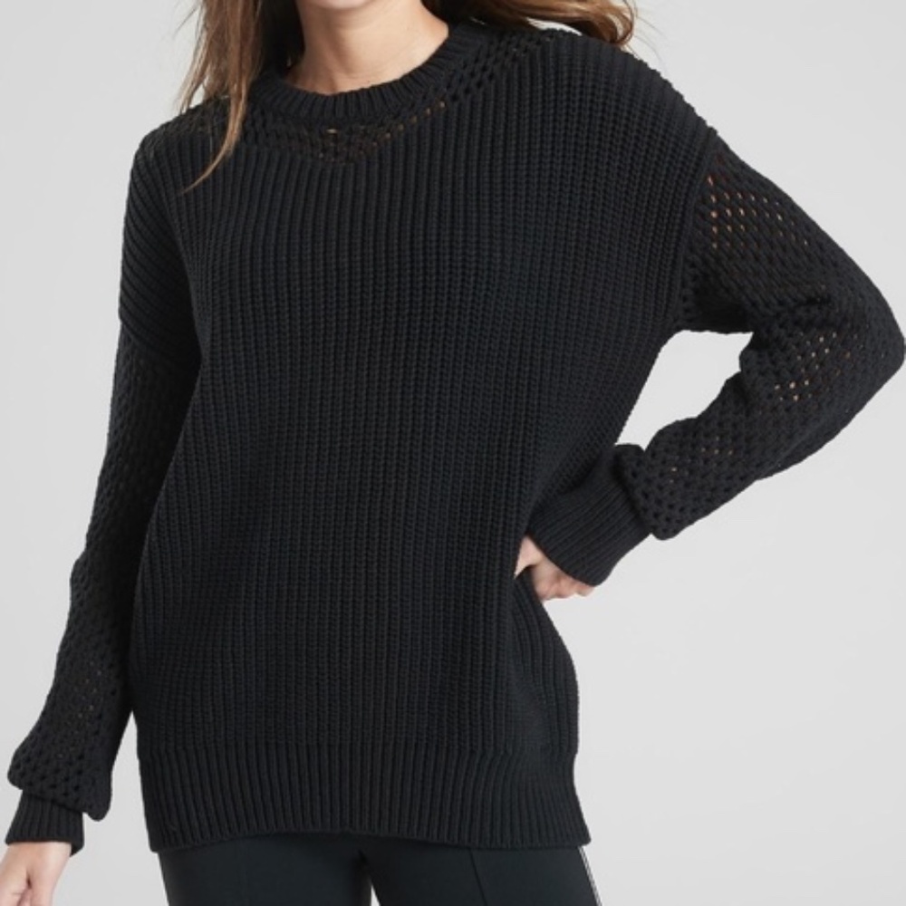 Athleta NWOT Mesh Volume Sleeve Sweater (S)